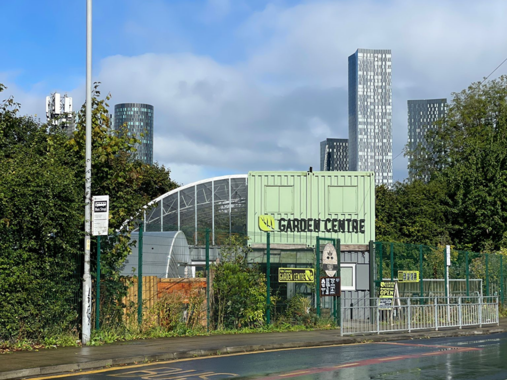 Hulme Community Garden Centre Entrance